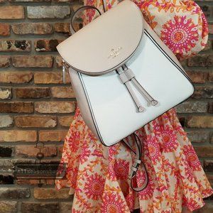 Warm Beige Parchment Kate Spade Leila MD Backpack